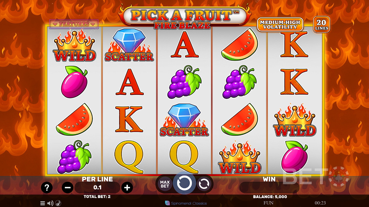 Pick A Fruit Fire Blaze Spil For sjov