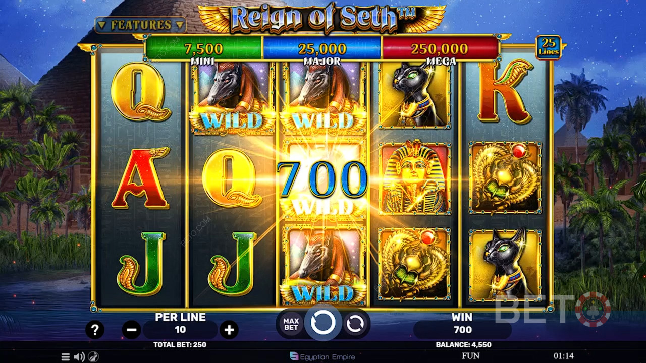 Anmeldelse af Reign of Seth hos BETO Slots