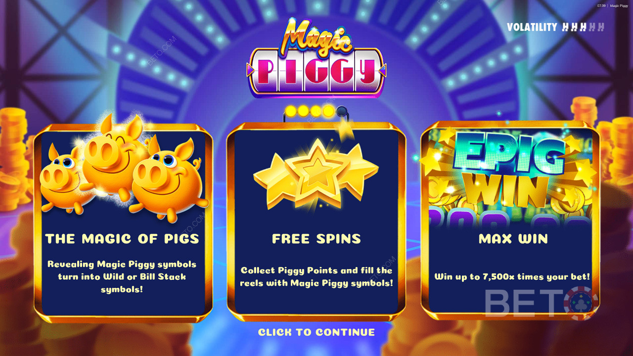 Bonusfunktioner Forklaret i Magic Piggy fra Hacksaw Gaming