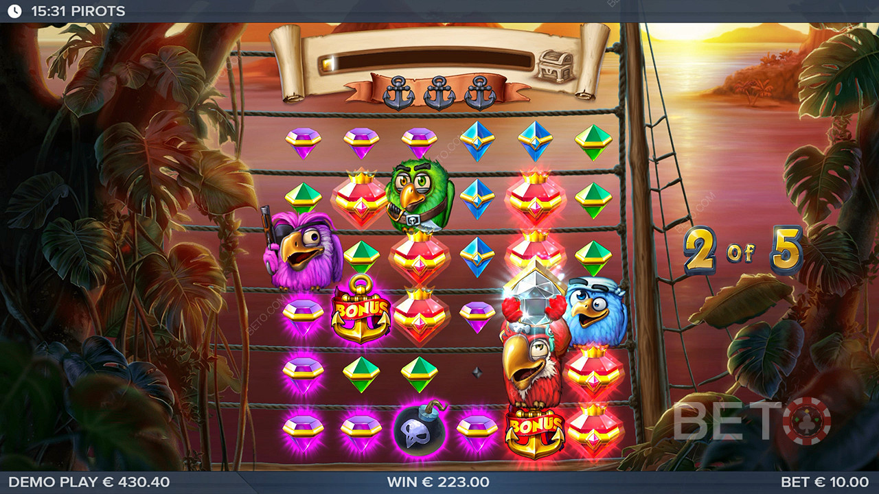 Free Spins runden udløser det fulde potentiale på Pirots spilleautomaten