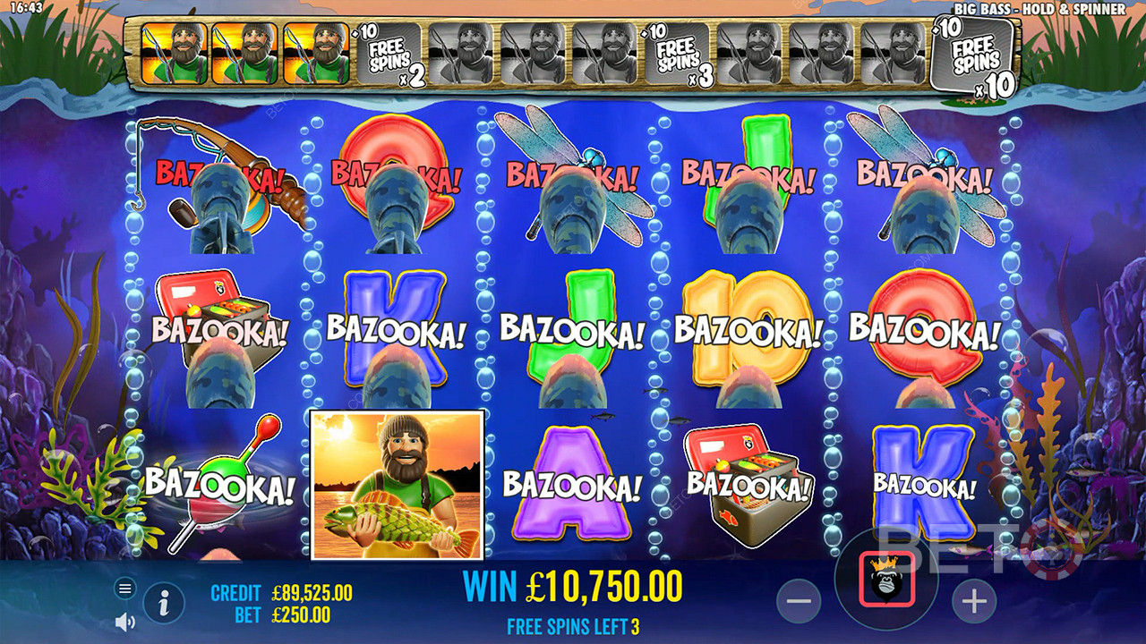 Bonusfunktioner Forklaret i Big Bass Bonanza Hold and Spinner fra Reel Kingdom