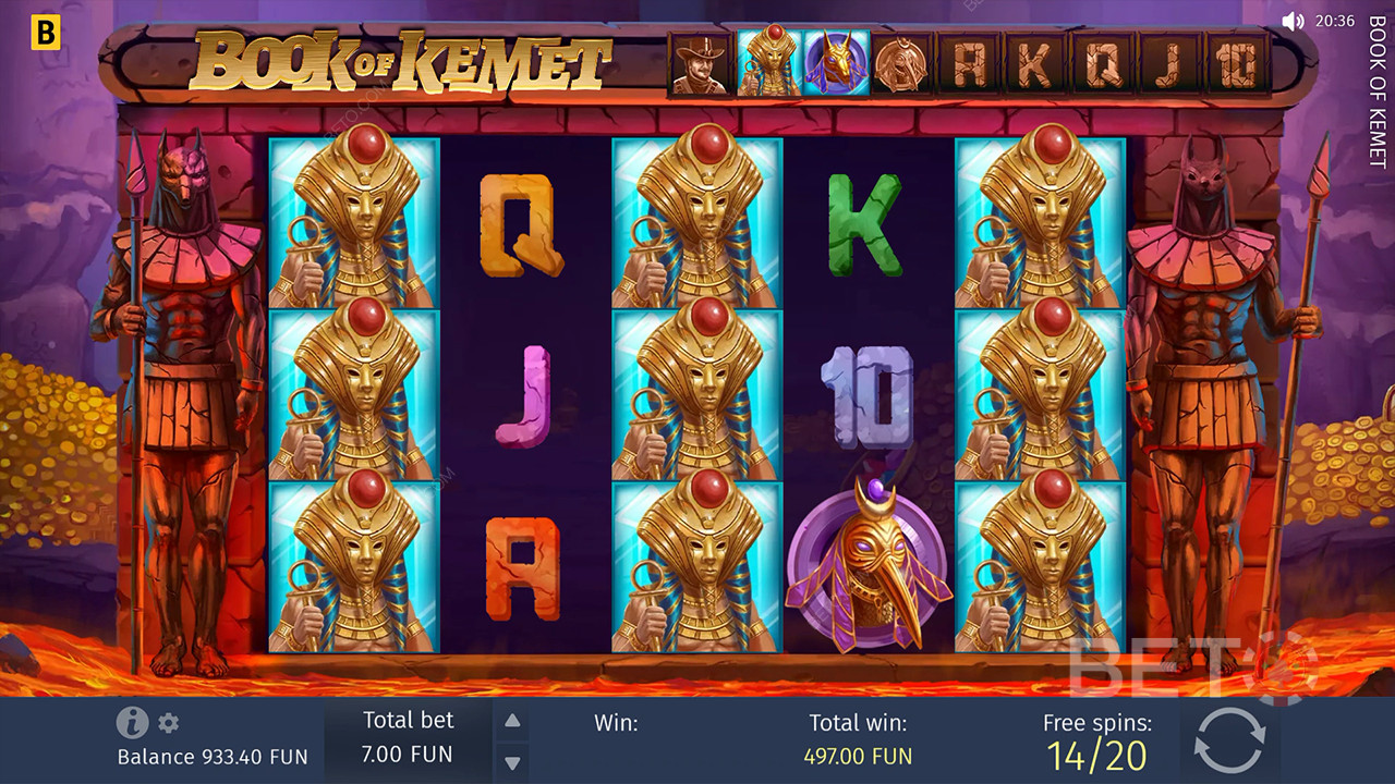 Anmeldelse af Book of Kemet på BETO Slots