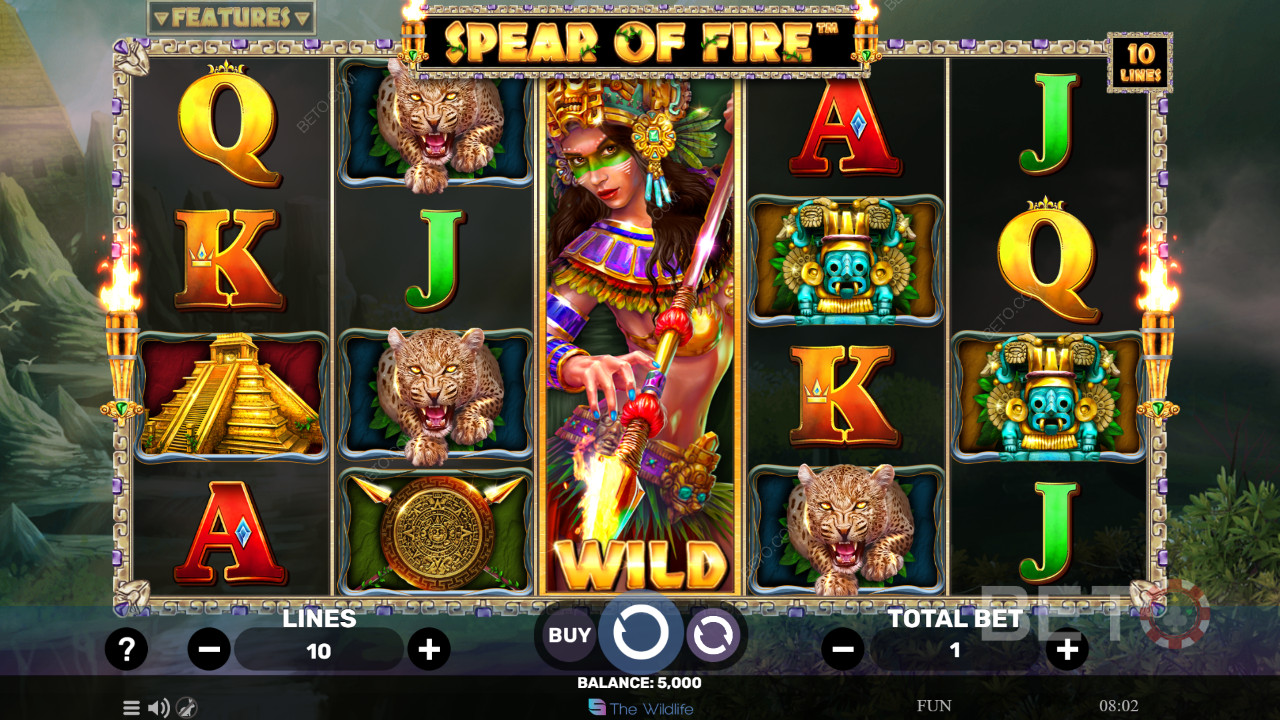 Spear Of Fire: Anmeldelse fra BETO Slots