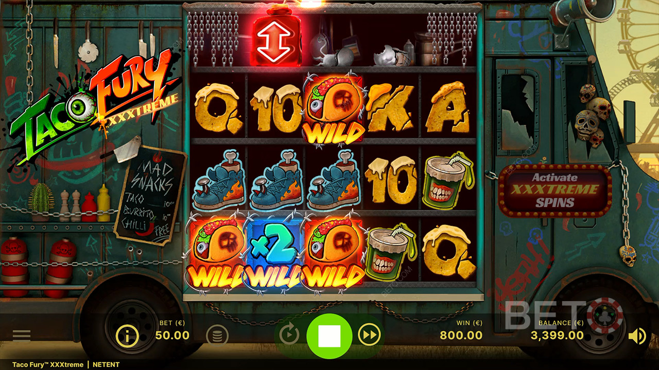 Taco Fury XXXtreme: Anmeldelse fra BETO Slots