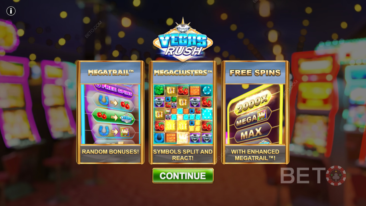 Vegas Rush spilleautomat: En af de bedste med flotte funktioner
