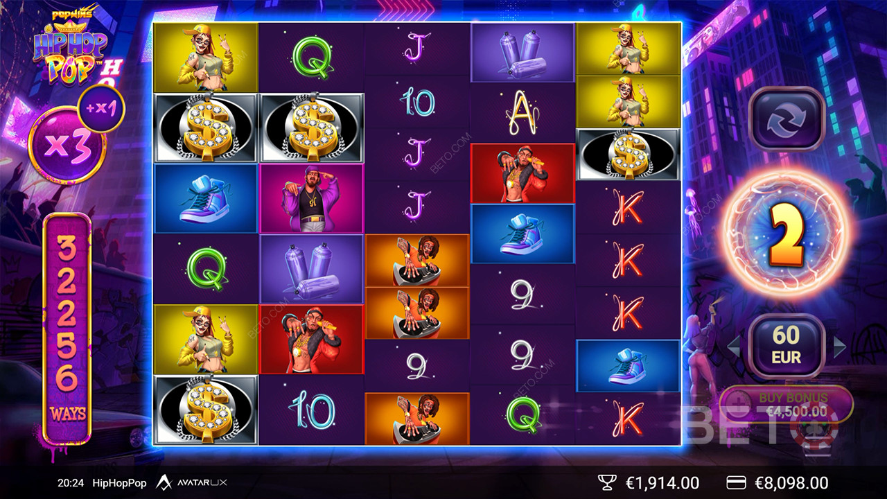 HipHopPop Anmeldelse fra BETO Slots