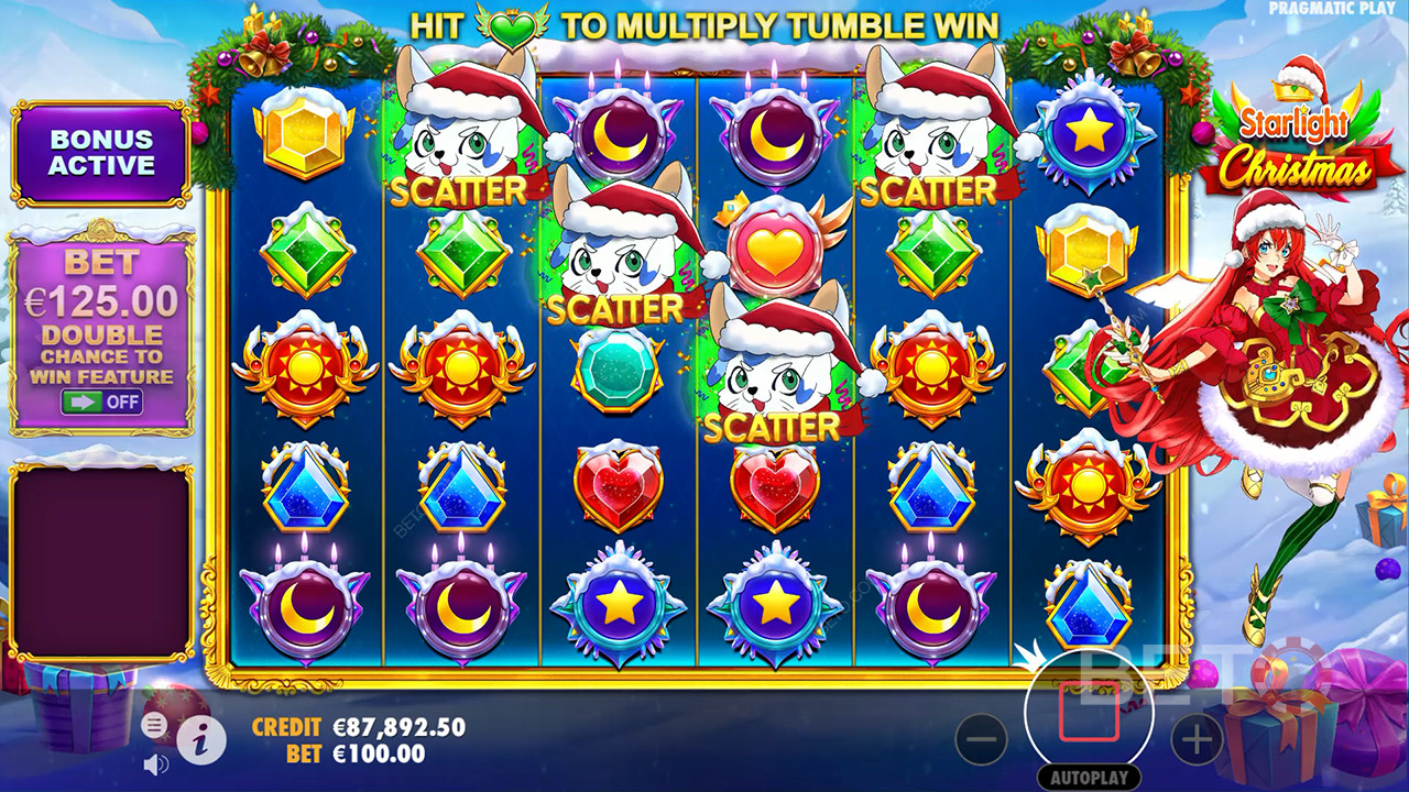 4 eller flere Scatter-symboler giver dig 15 gratis spins