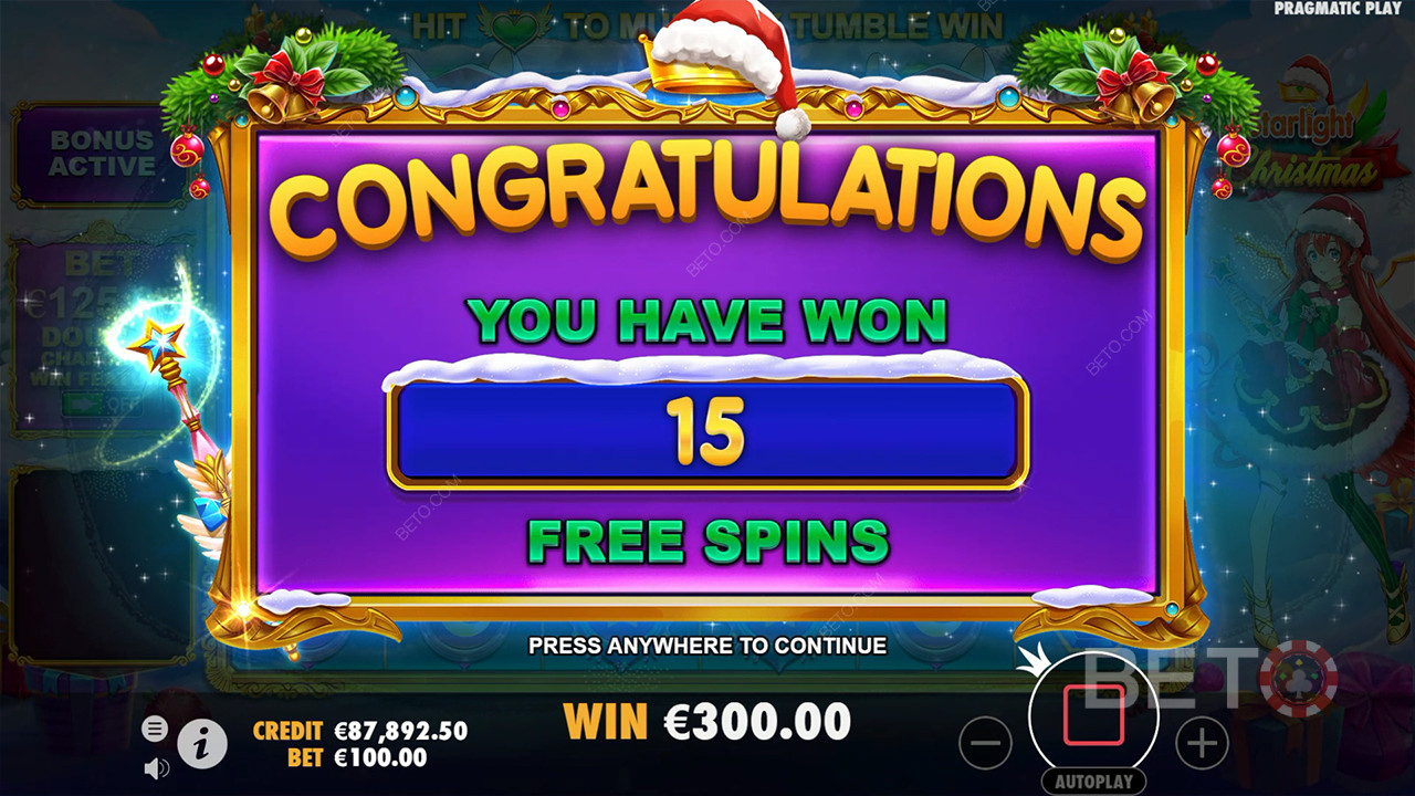 15 Gratis Spins er nok til at score flere kæmpe gevinster
