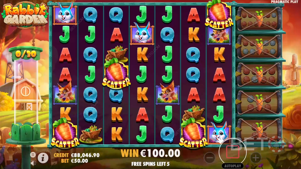 Udløs gratis spins og vind stort i Kaninhaven-spilleautomaten