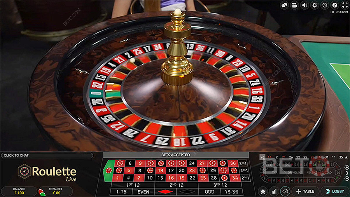 Spil live roulette på casinoet hjemme fra din stue