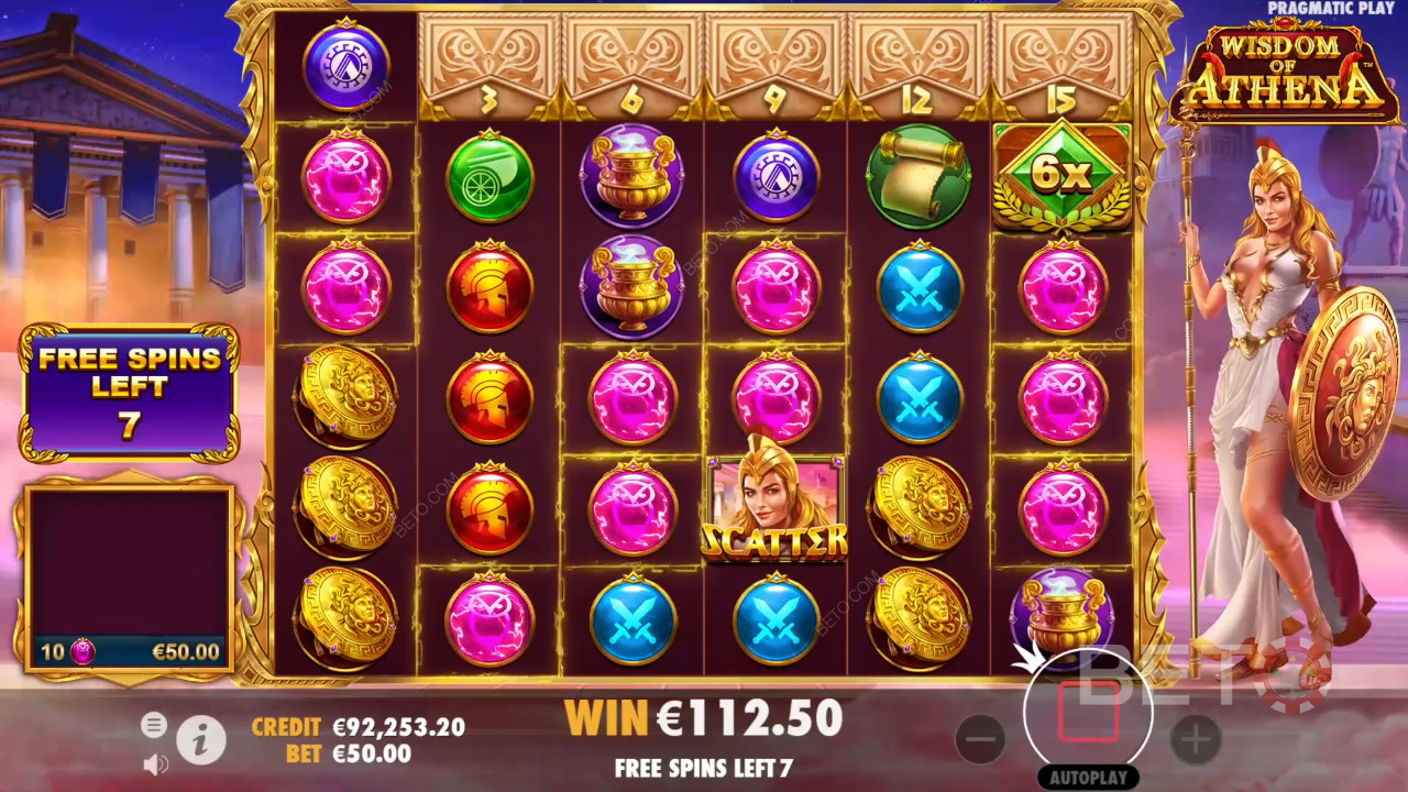 Athenas Visdom: Gratis Spins med stigende Gevinstmultiplikator