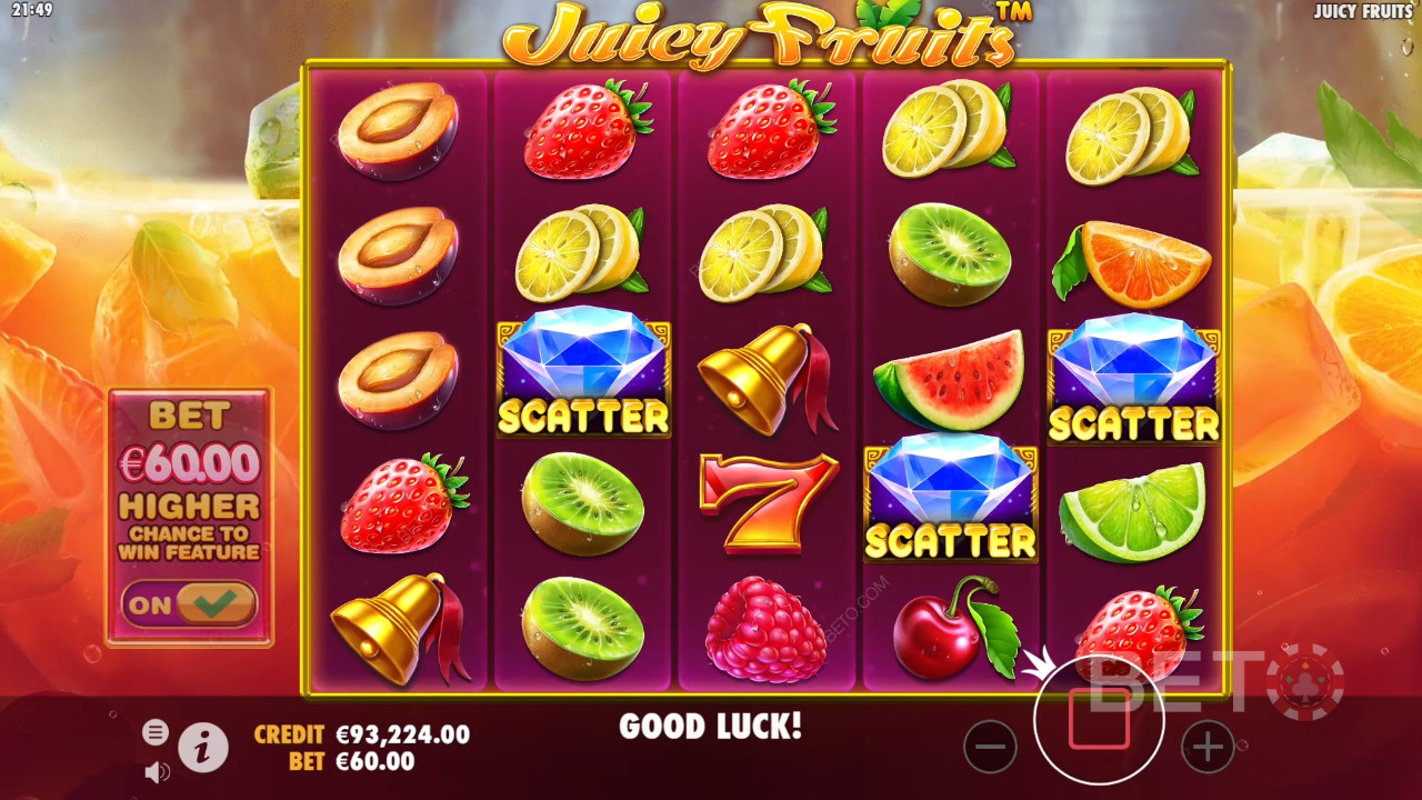 Få 3 eller flere Scatter-symboler for at udløse Gratis Spins