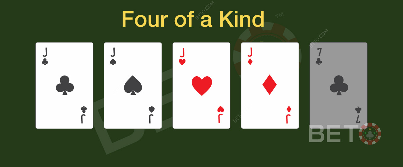 Four of a kind også kendt som fire ens.