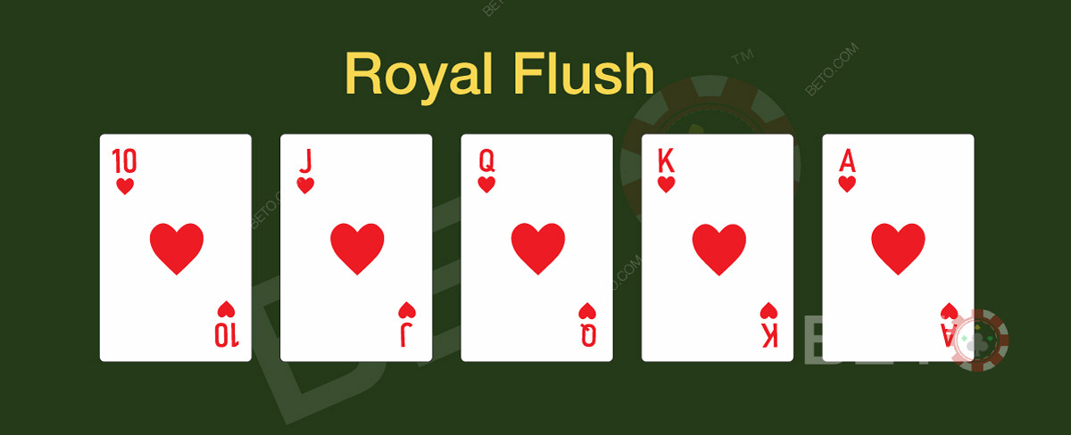 Royal flush i online poker