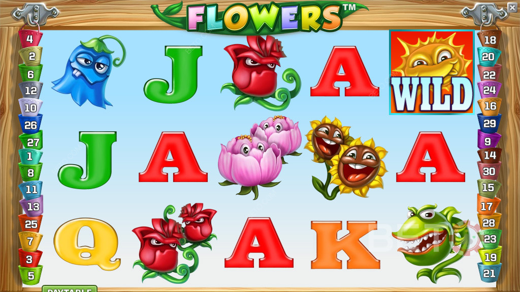 Blomster Spilleautomat Online