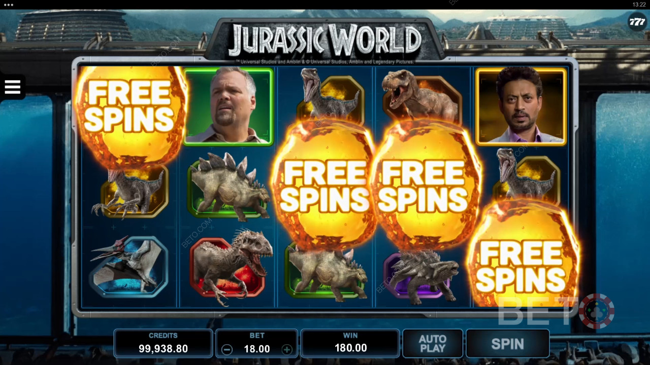 Jurassic World: Anmeldelse fra BETO Slots