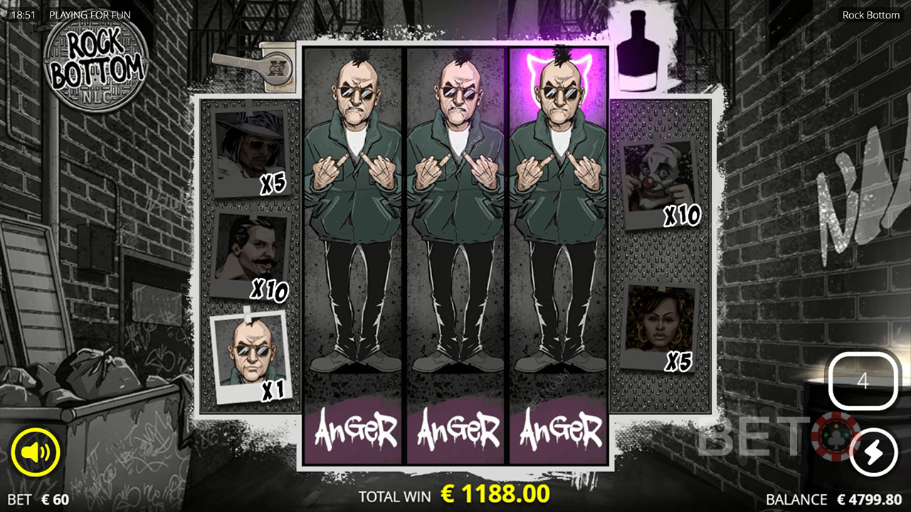 Rock Bottom anmeldelse fra BETO Slots