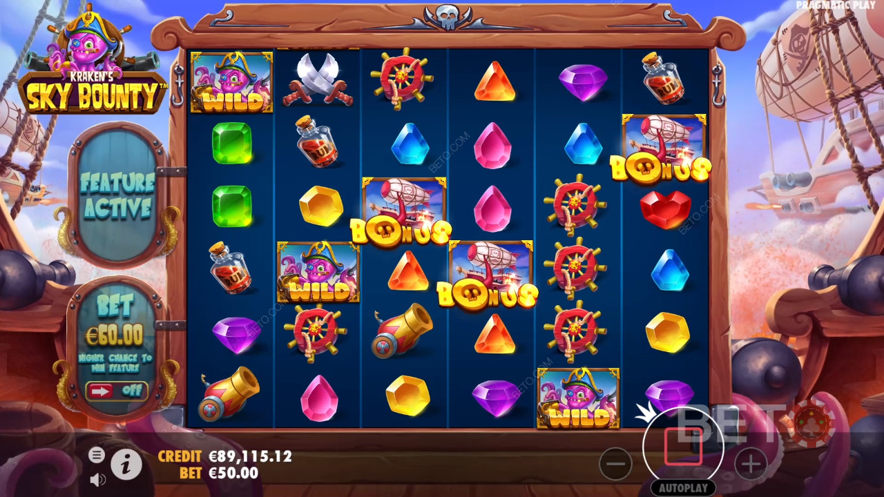 Bonusfunktioner i Sky Bounty fra Pragmatic Play