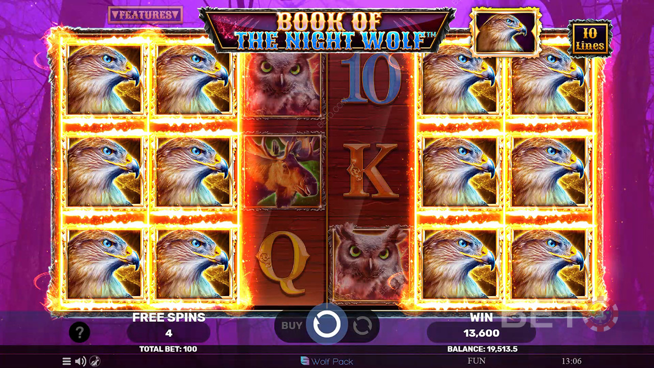 Anmeldelse af Nattens Ulvebog på BETO Slots