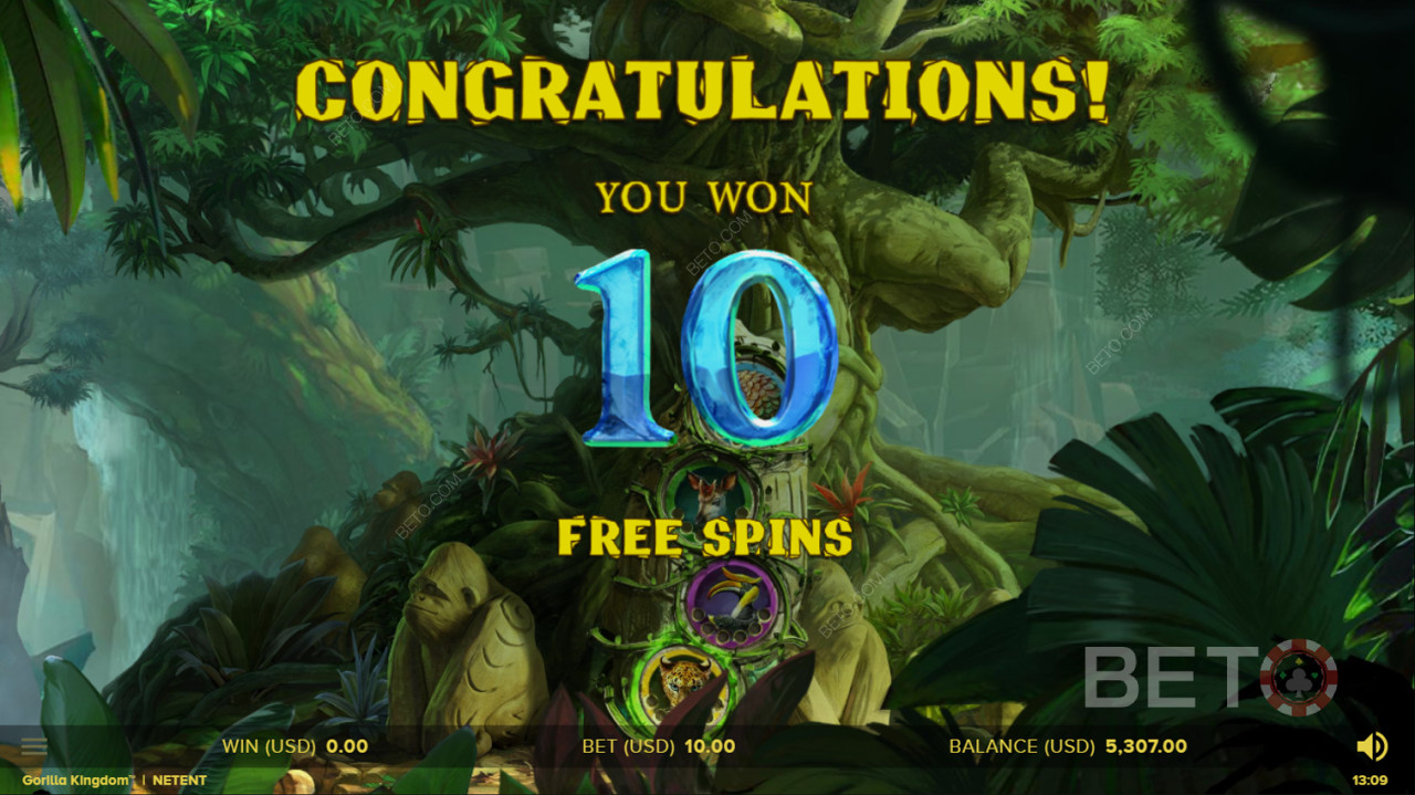 Gratis spins i Gorilla Kingdom