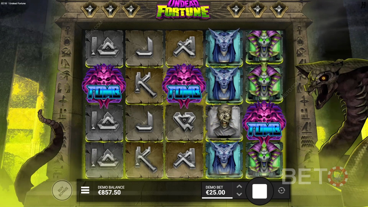 Anmeldelse af Udøde Rigdomme på BETO Slots