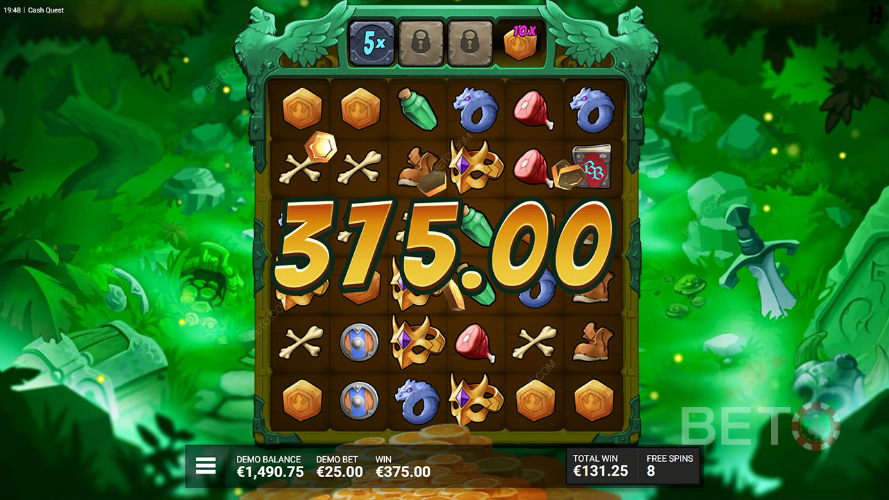 Cash Quest anmeldelse fra BETO Slots