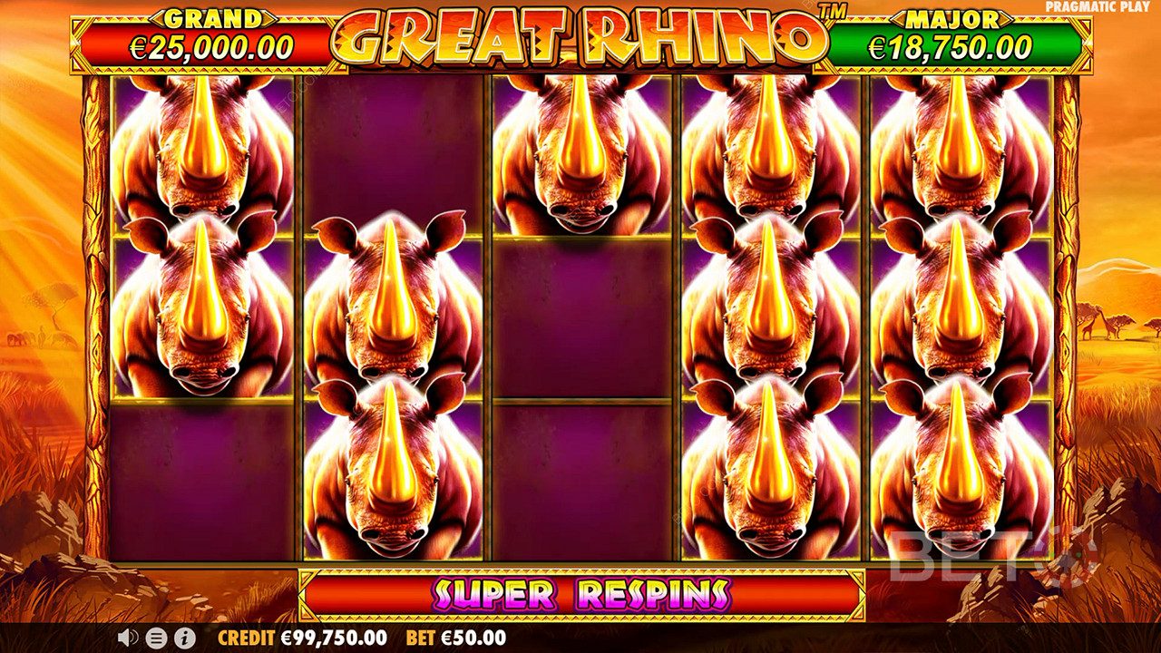 Great Rhino anmeldelse fra BETO Spilleautomater
