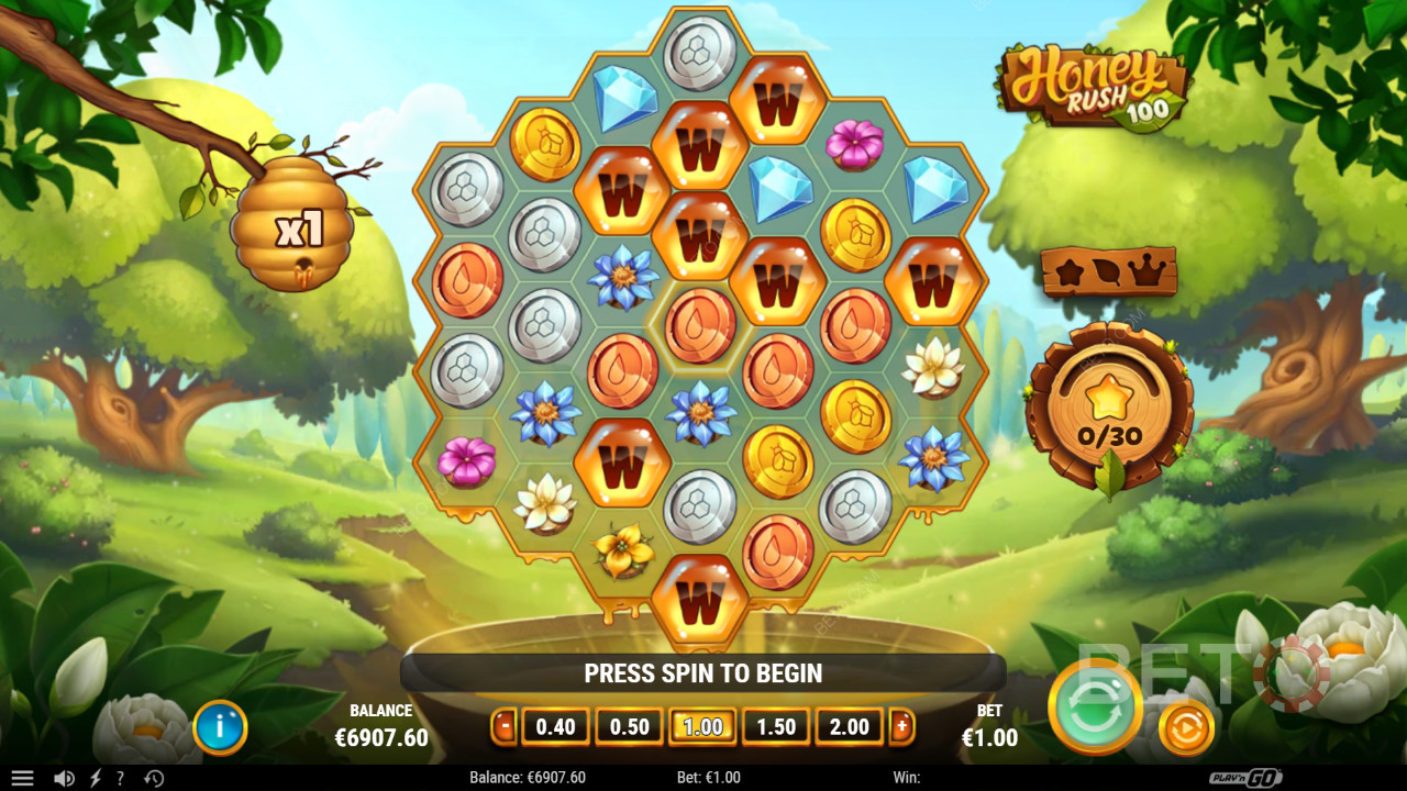 Honey Rush 100 Anmeldelse fra BETO Slots