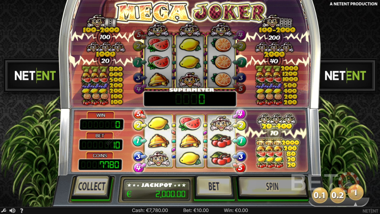 Sådan spiller du Mega Joker fra NetEnt