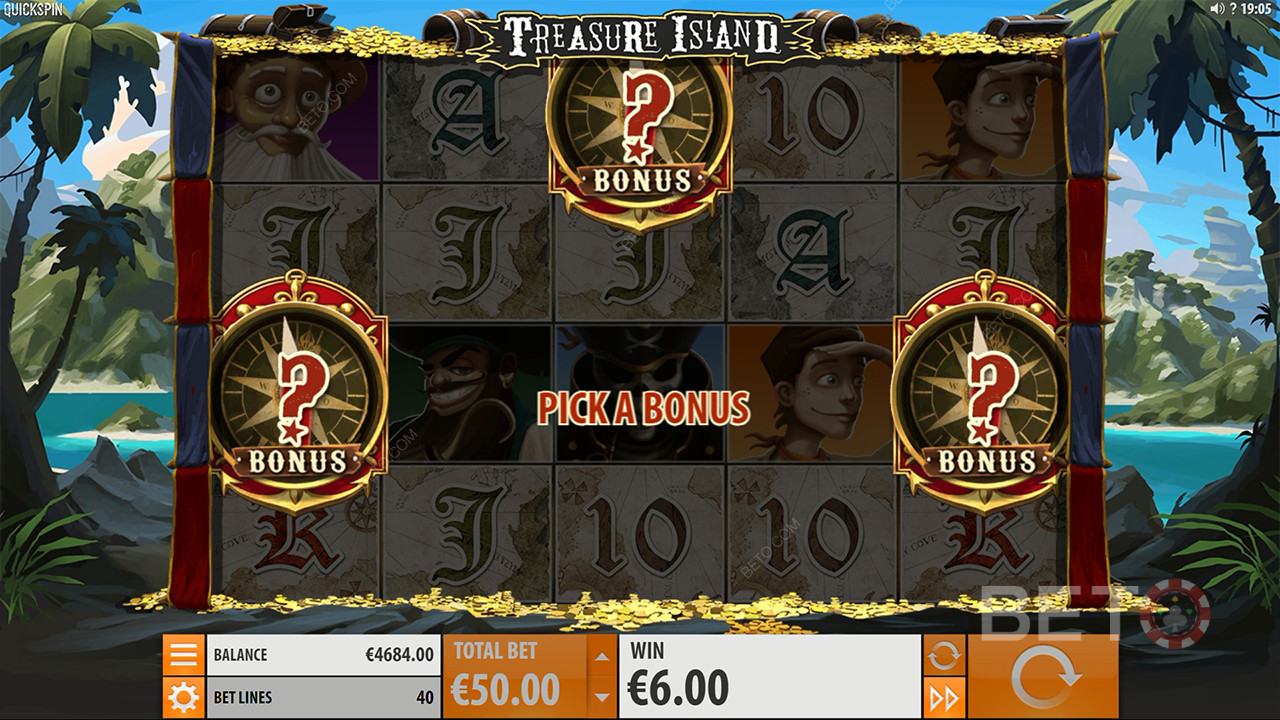 Anmeldelse af Treasure Island hos BETO