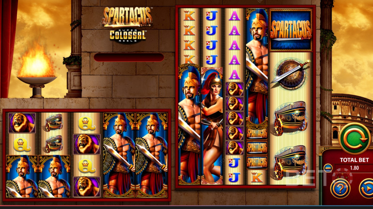 Spartacus Super Colossal Reels Spilleautomat