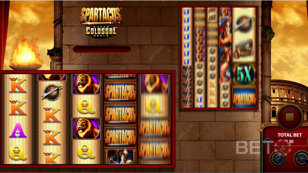Spartacus Super Colossal Reels: Episk Spilleautomat
