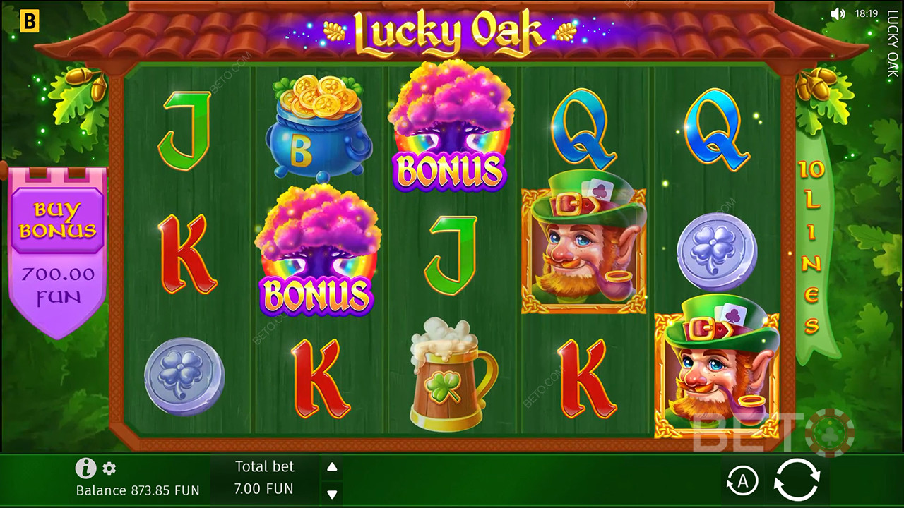 Anmeldelse af Lucky Oak fra BETO Slots