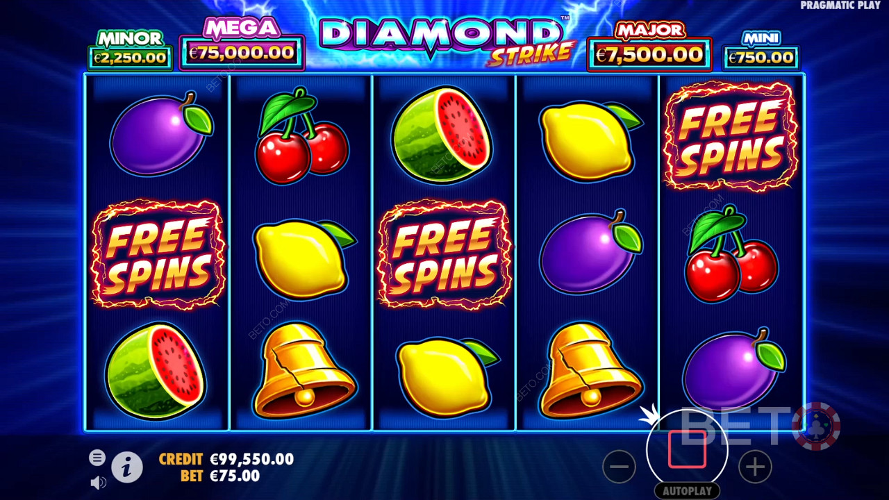Diamond Strike anmeldelse fra BETO Spilleautomater