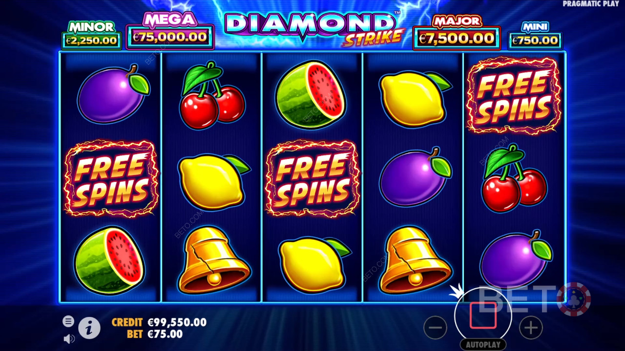 Diamond Strike Spilleautomat - Endelig Dom