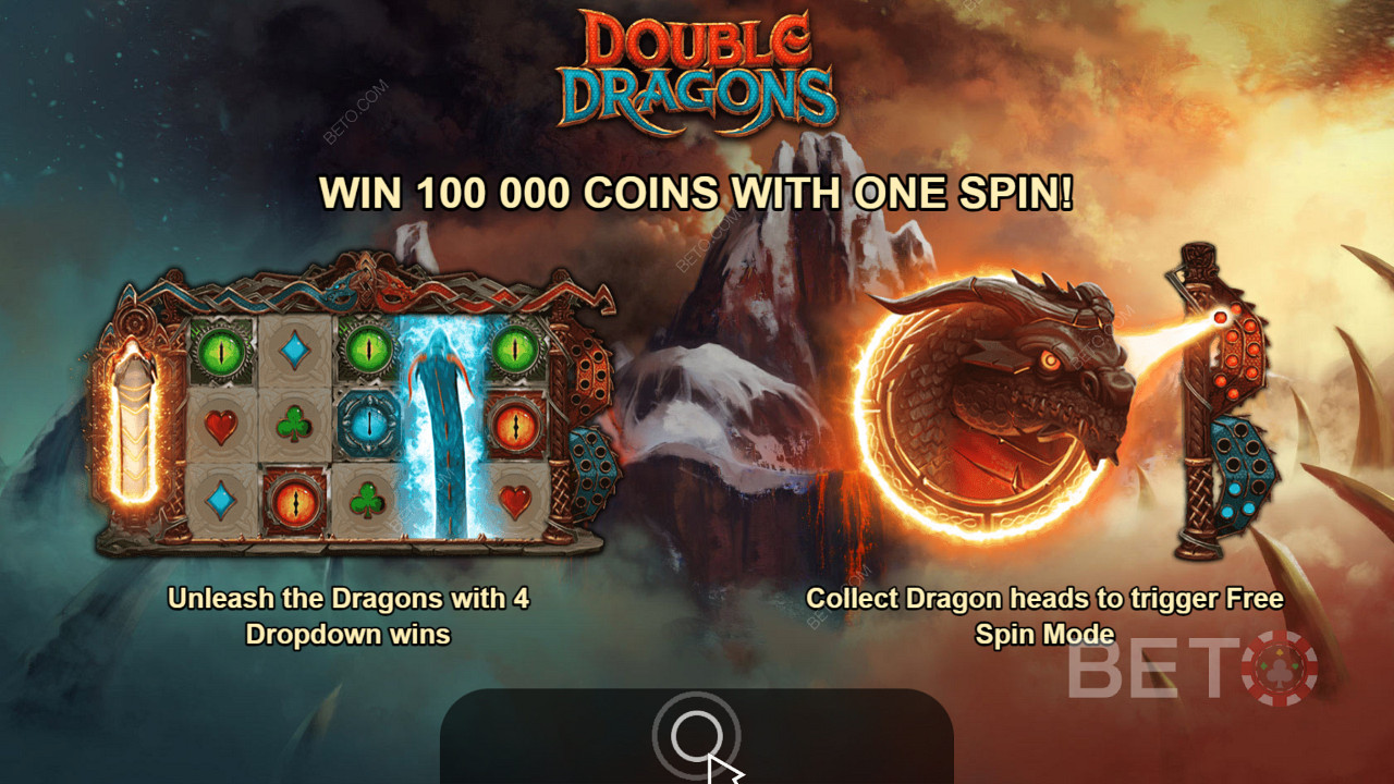 Brug dragernes kraft til at vinde store gevinster i Double Dragons-spilleautomaten