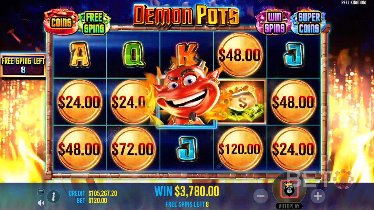 Sådan spiller du Demon Pots fra Reel Kingdom