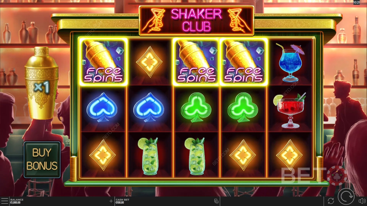 Shaker Club Anmeldelse fra BETO Slots
