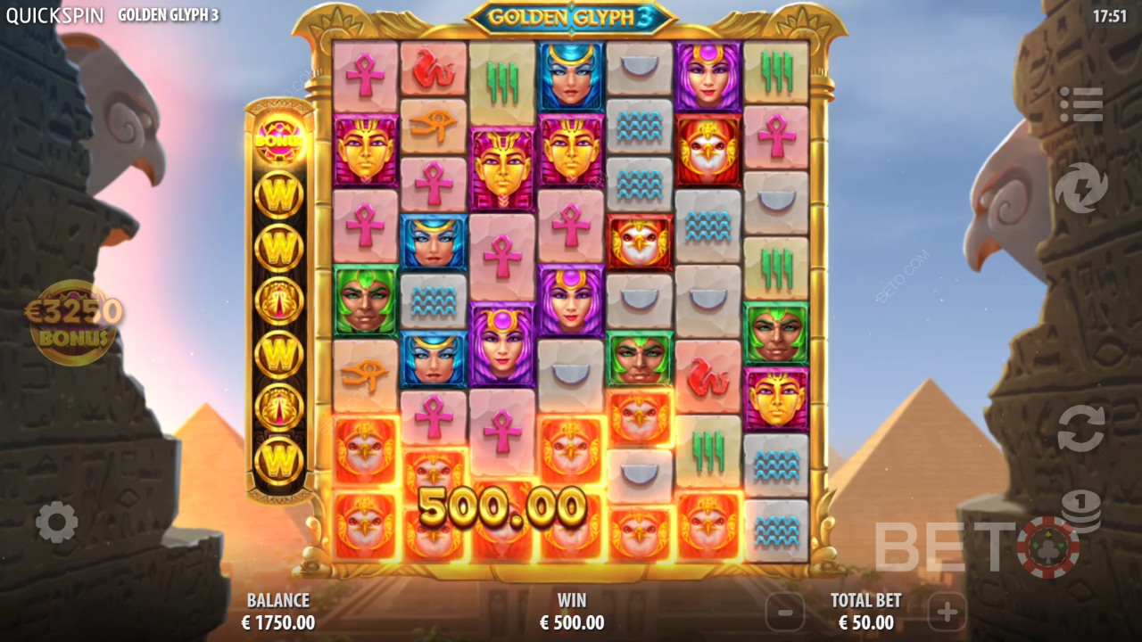Anmeldelse af Golden Glyph 3 på BETO Slots