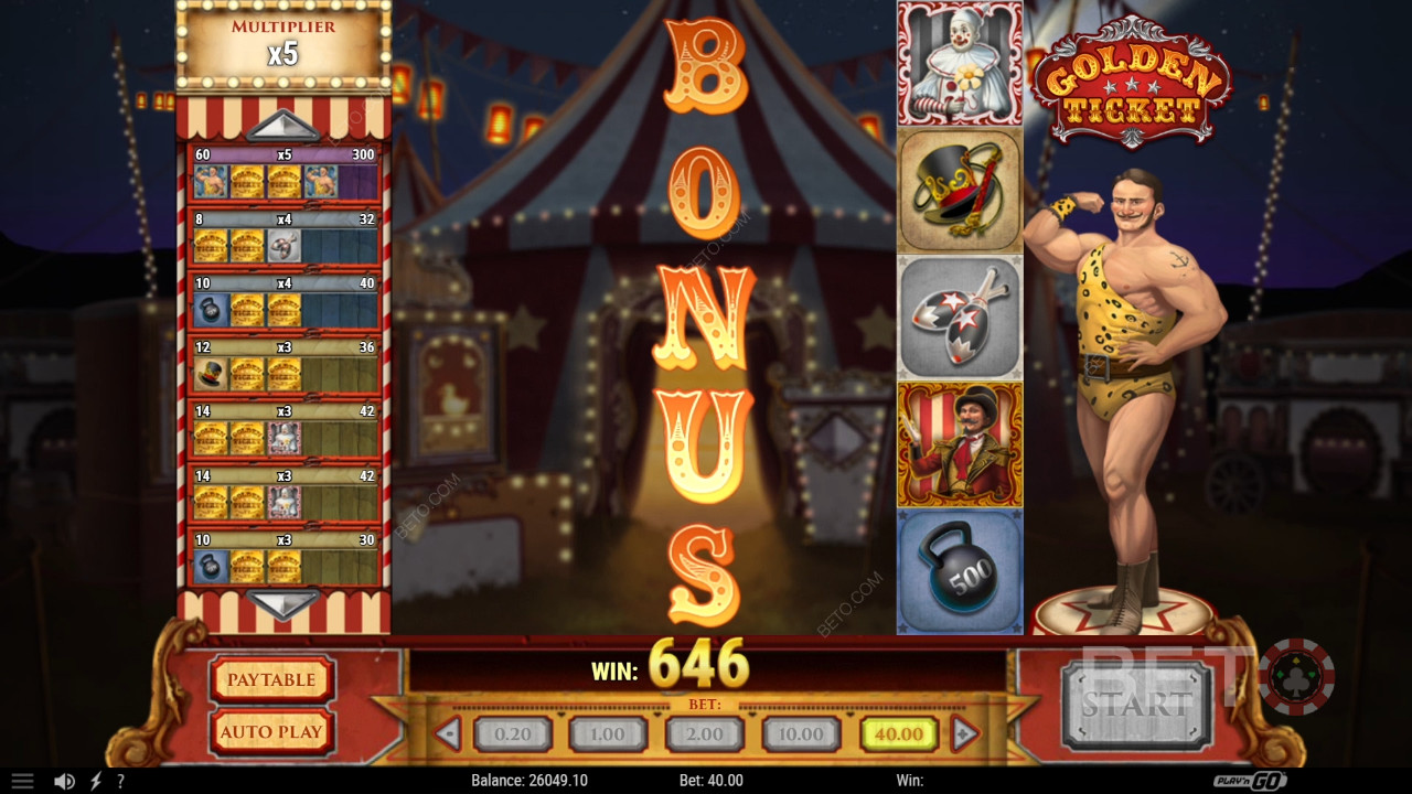 Golden Ticket anmeldelse fra BETO Slots