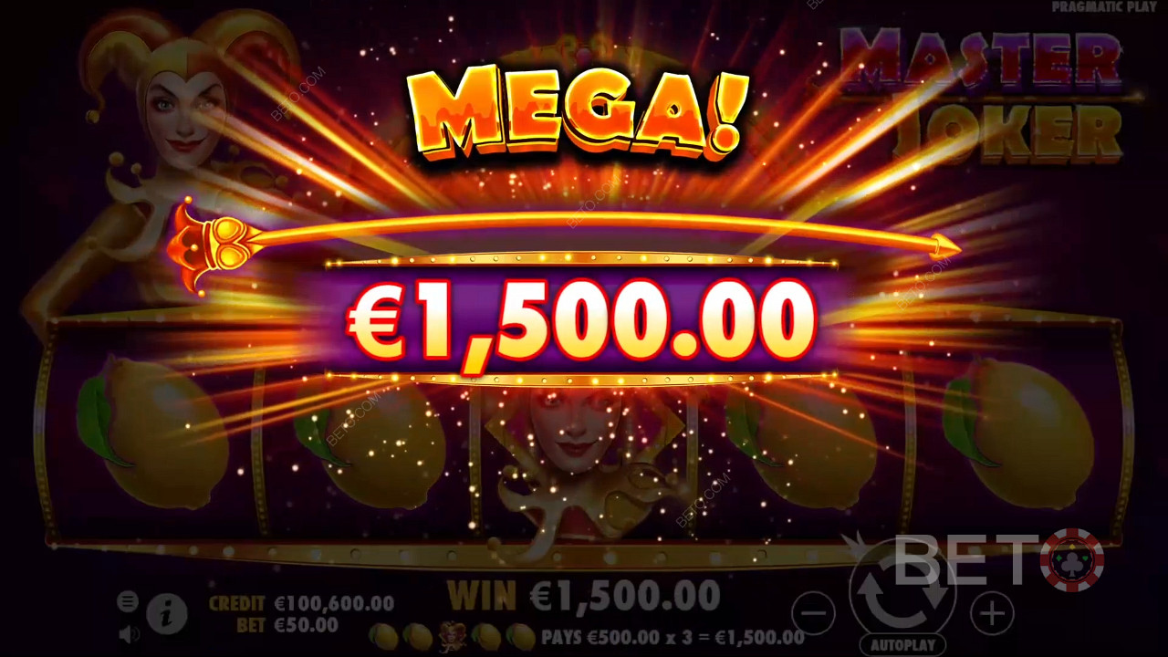 Vind 10.000 gange din indsats i Master Joker spilleautomaten!