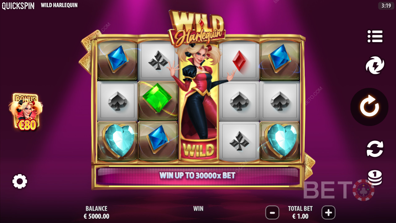 Vild Harlekin Anmeldelse fra BETO Slots