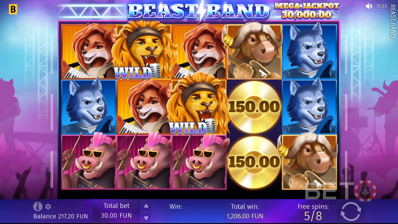 Beast Band anmeldelse fra BETO Slots