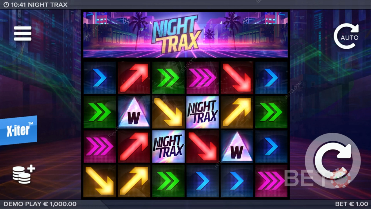 Night Trax Anmeldelse fra BETO Slots