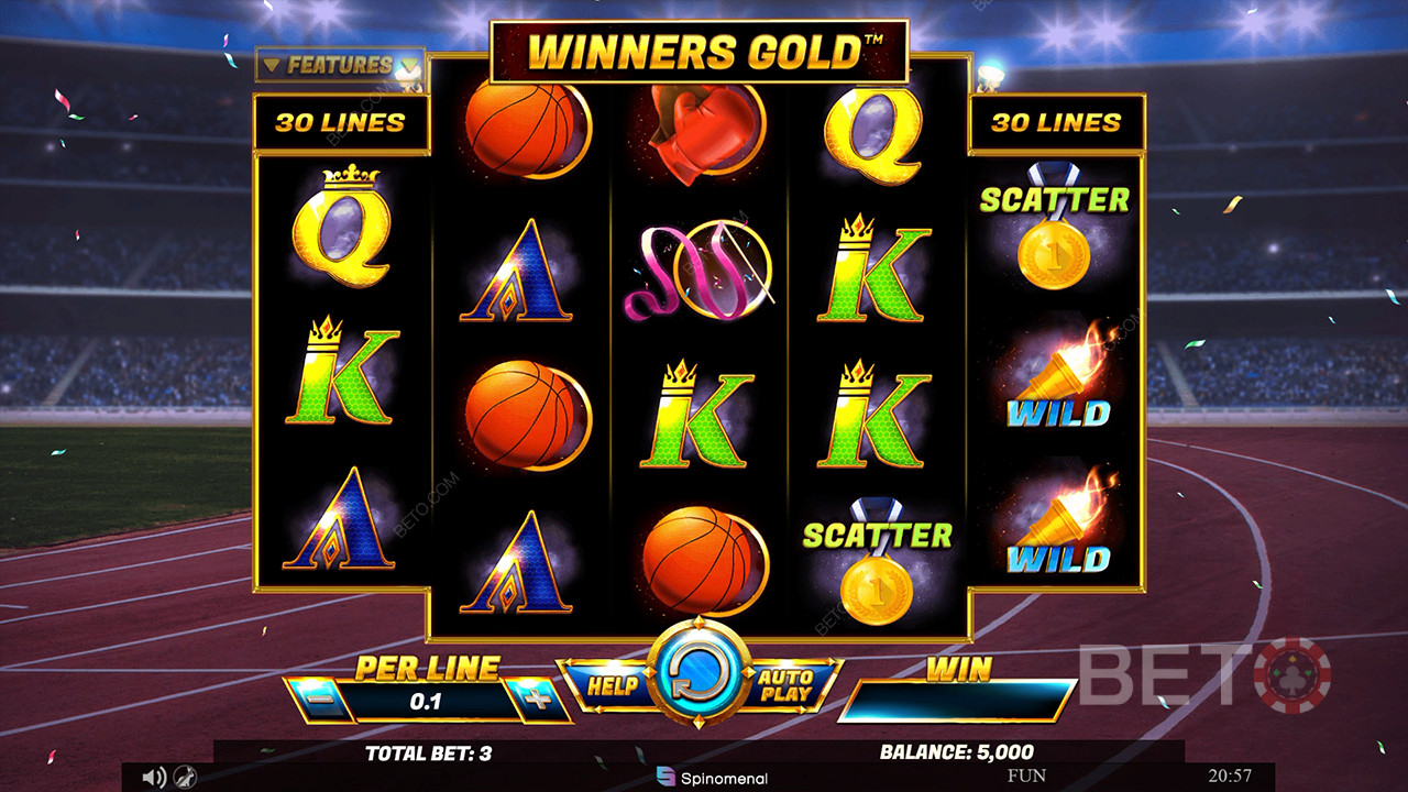 Winners Gold anmeldelse fra BETO Slots