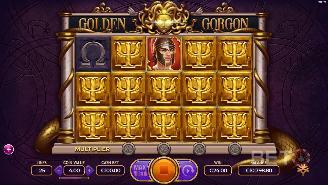 Anmeldelse af Golden Gorgon hos BETO