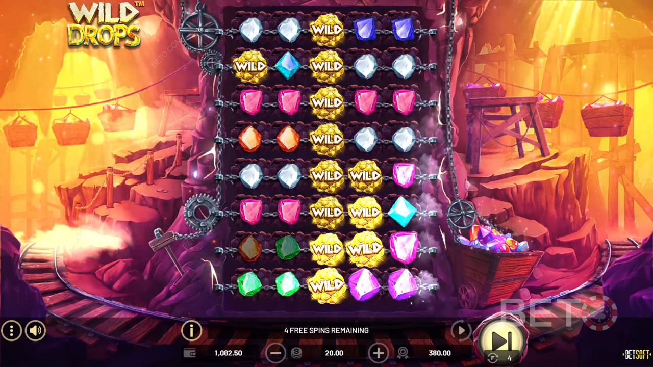 Wild Drops anmeldelse fra BETO Slots