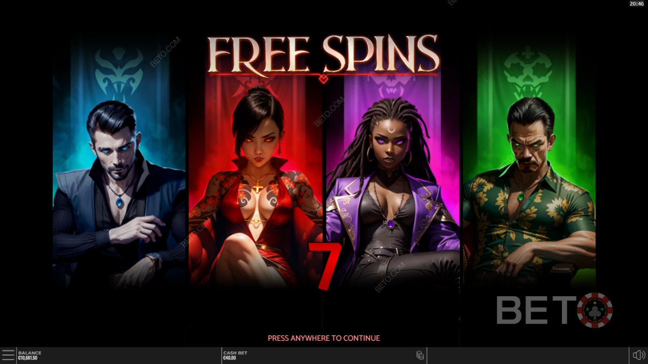 Bonusfunktioner i Vampire Riches DoubleMax fra Yggdrasil