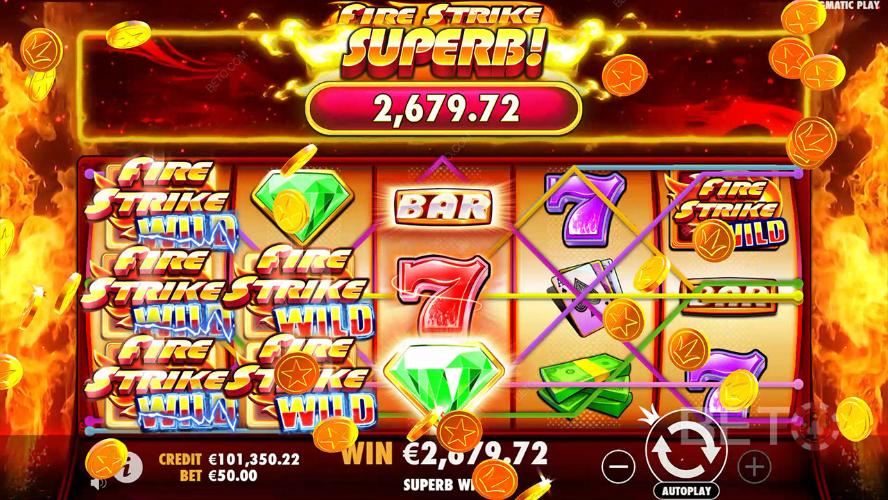 Fire Strike Anmeldelse fra BETO Slots