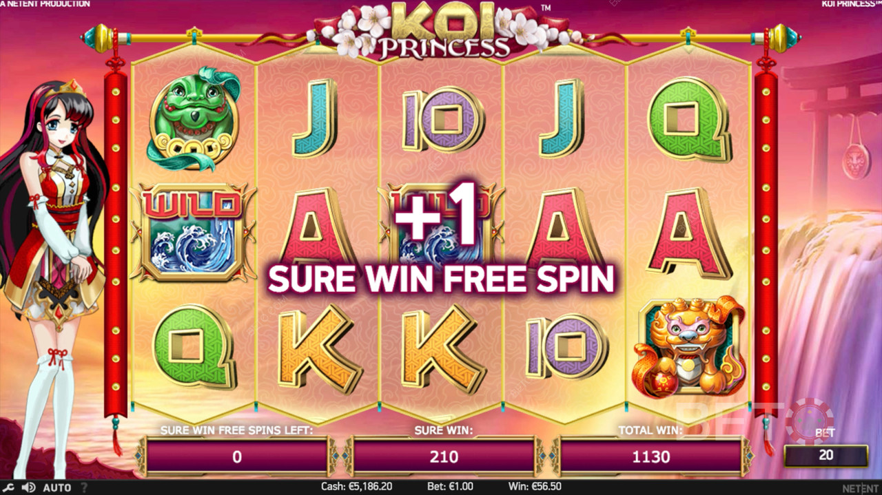 Vind Gratis Spins i Koi Princess automaten